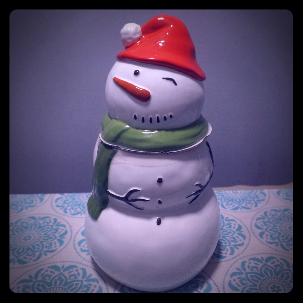 Brand New Cute Snowman Cookie Jar